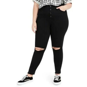 Madewell Size 36 Petite Button Fly 10" High Rise Jeggins Jeans